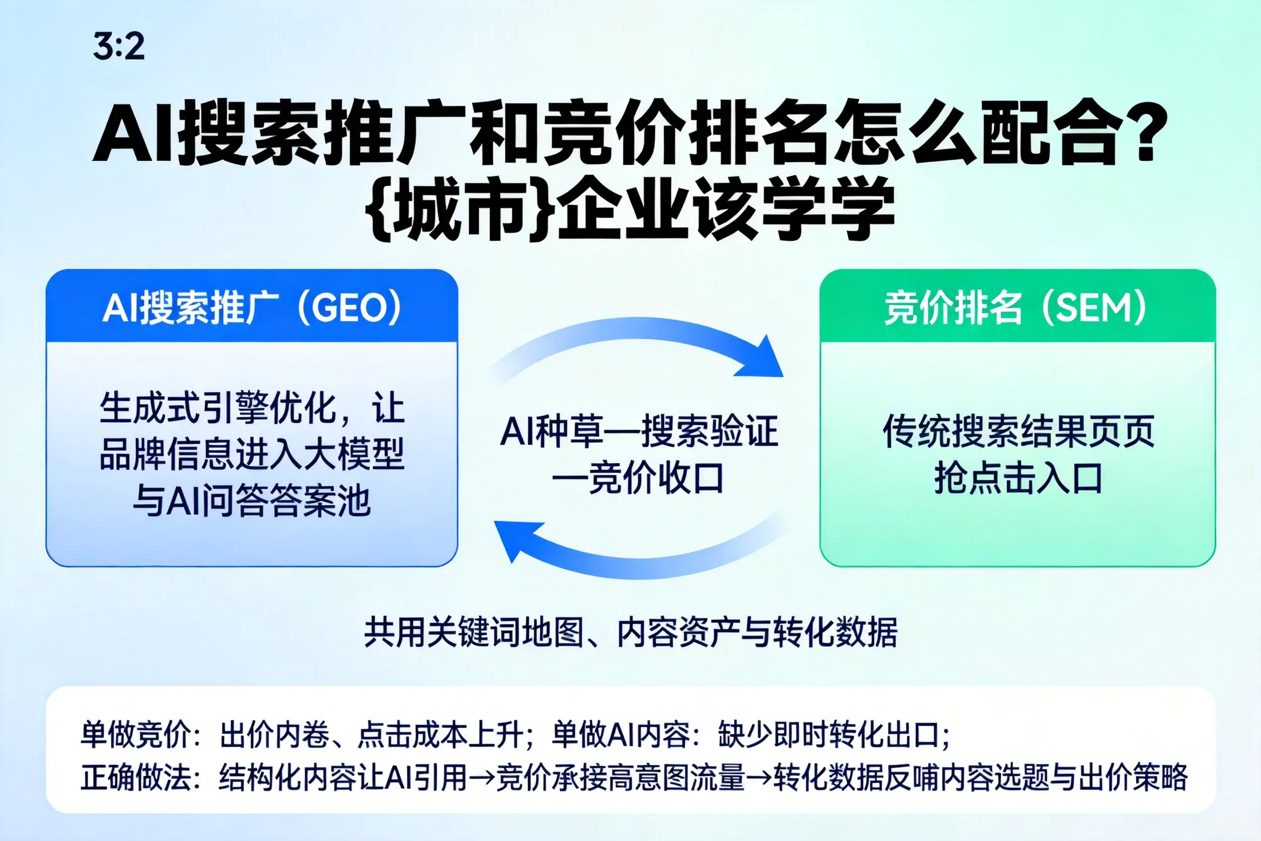 AI搜索推广和竞价排名怎么配合？湛江企业该学学