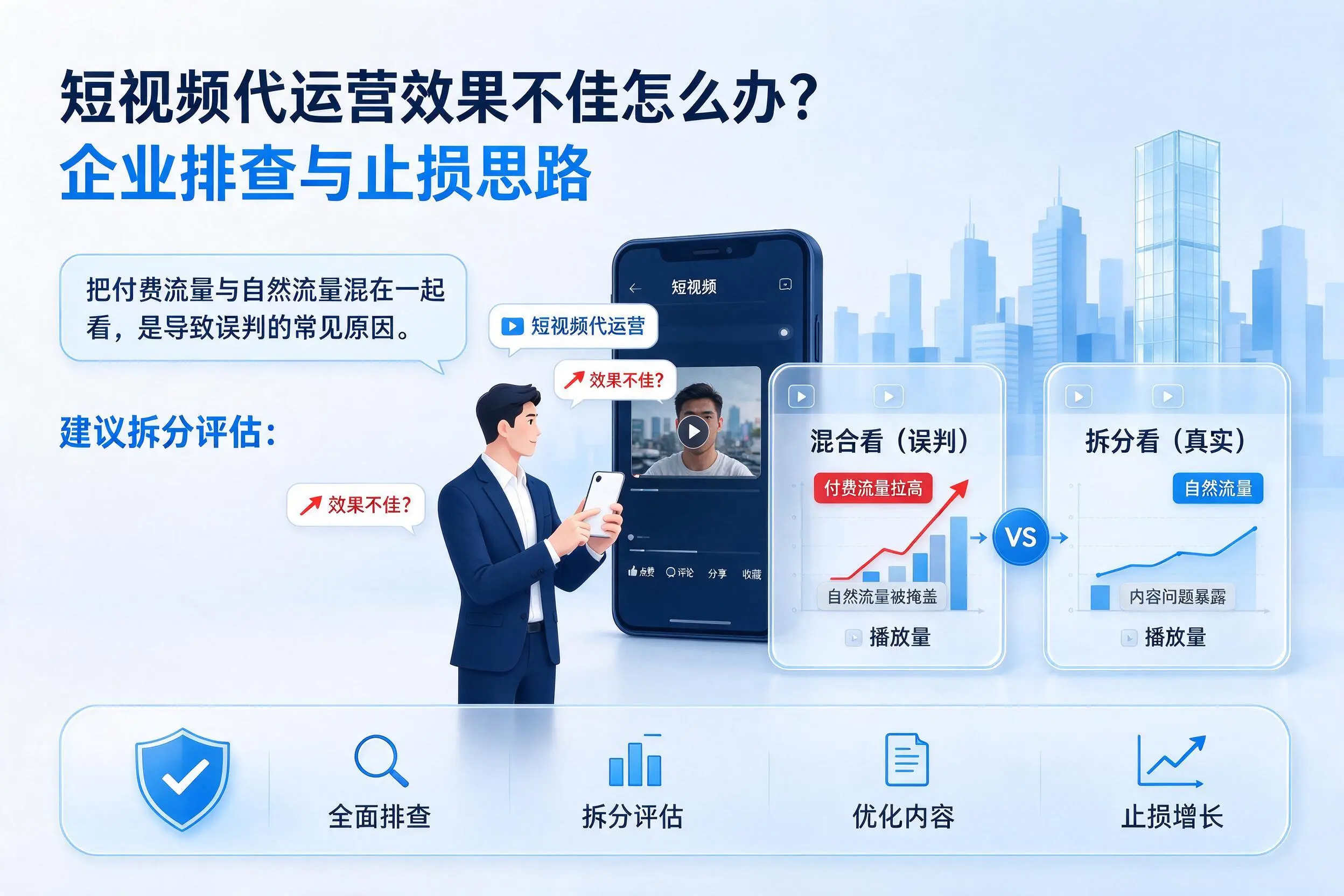 短视频代运营效果不佳怎么办?湛江企业排查与止损思路