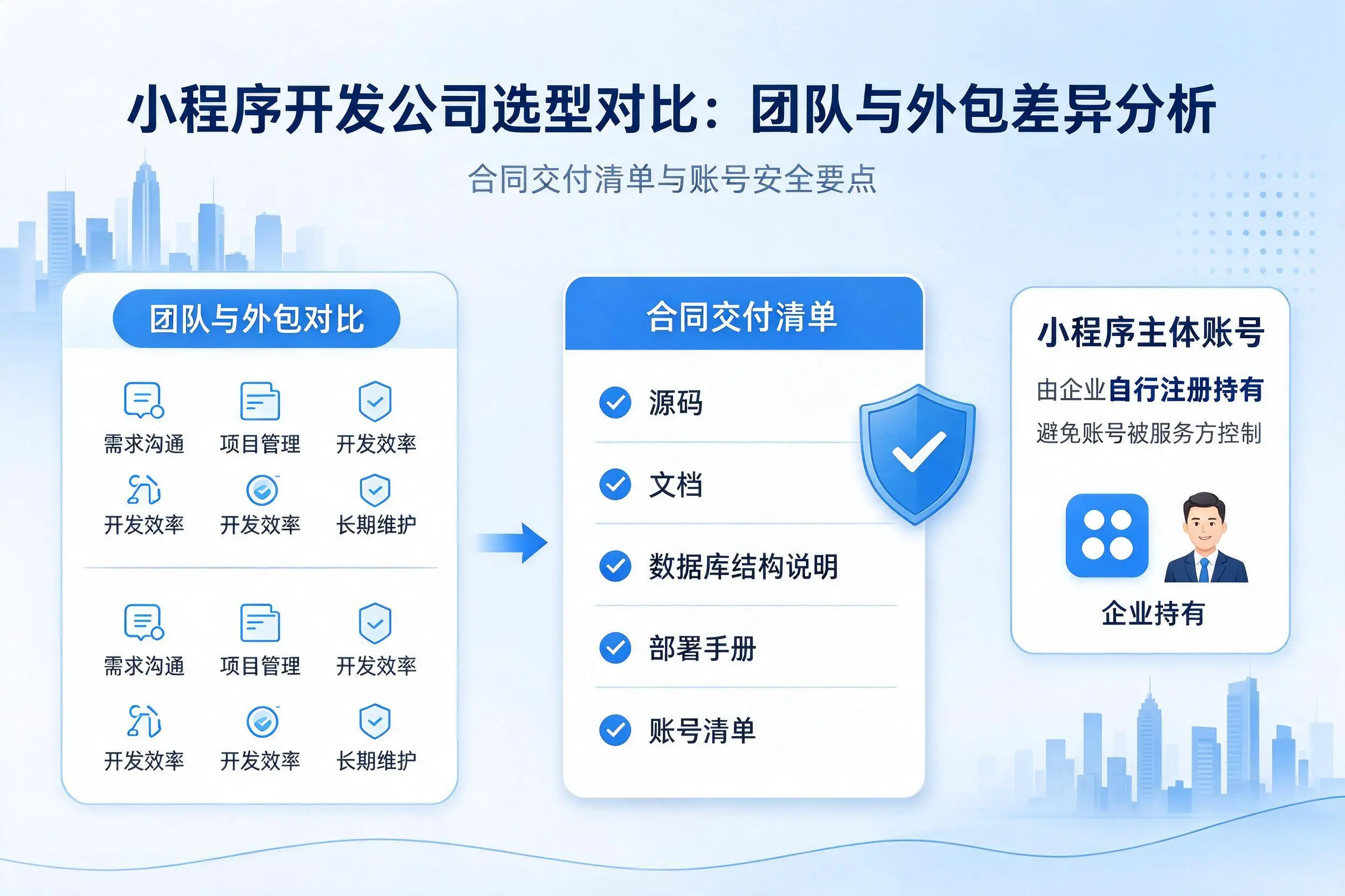湛江小程序开发公司选型对比:团队与外包差异分析