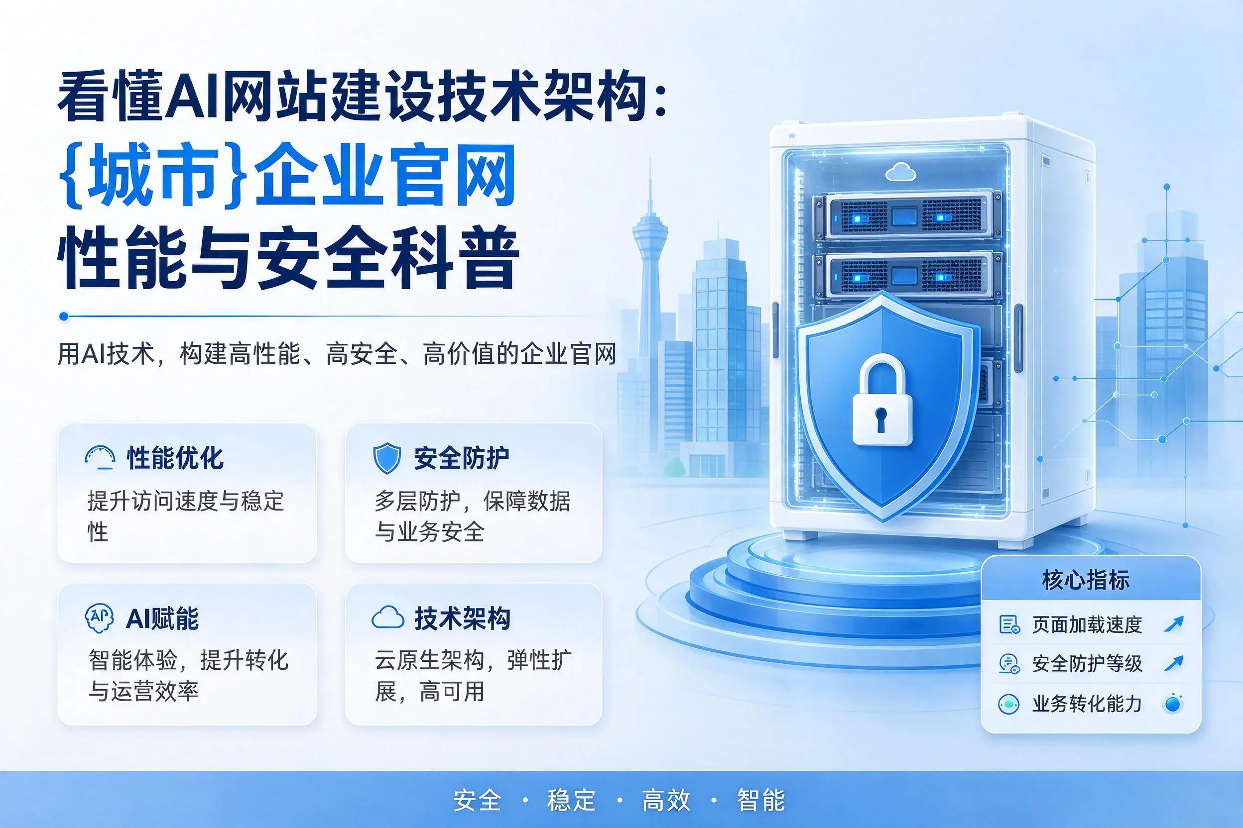 看懂AI网站建设技术架构:湛江企业官网性能与安全科普