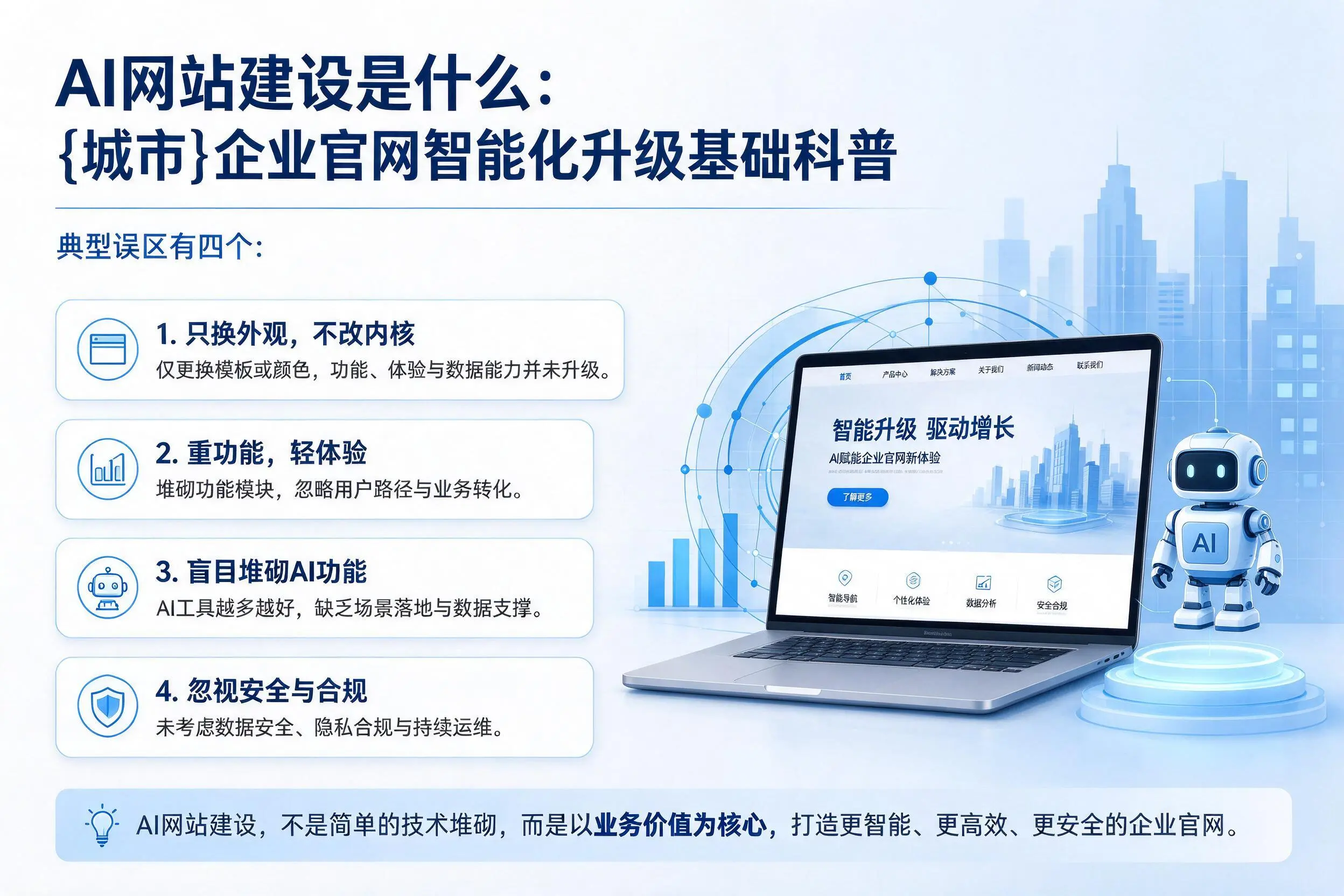AI网站建设是什么:湛江企业官网智能化升级基础科普