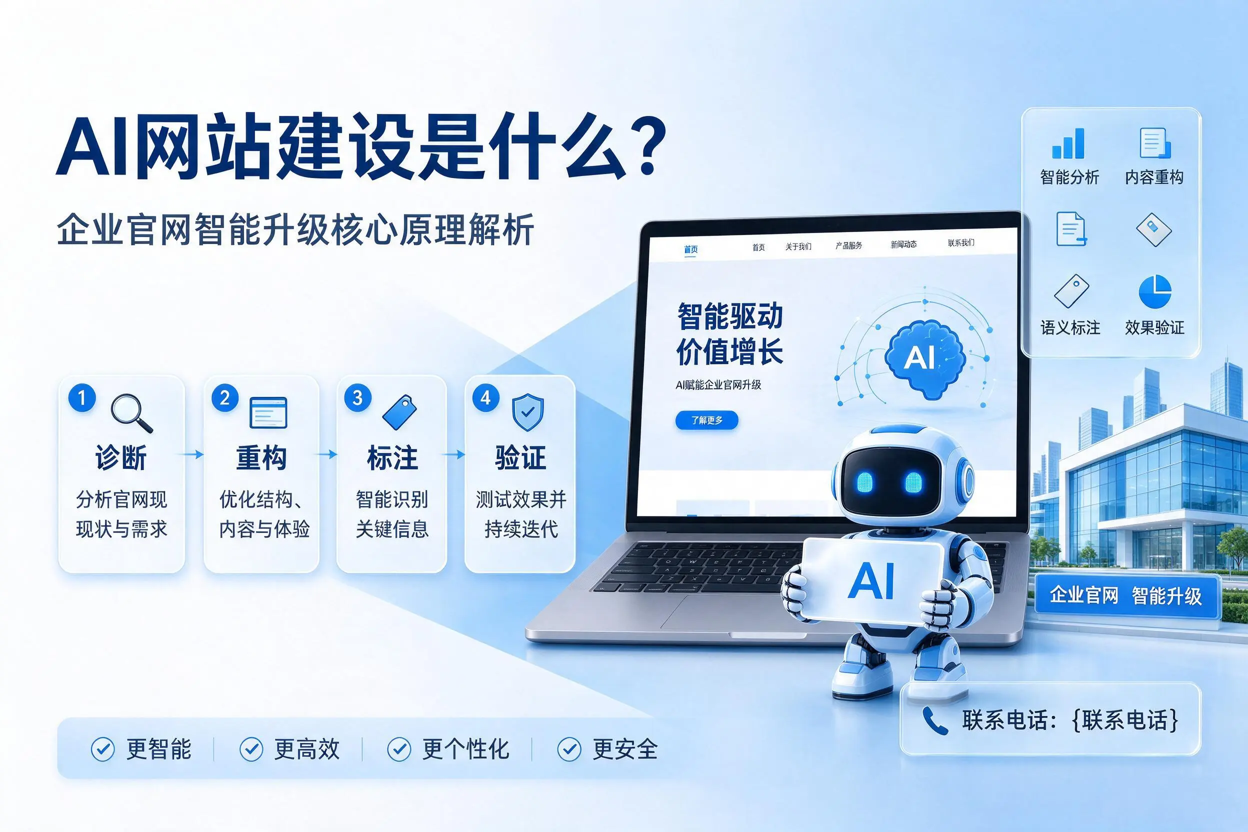 AI网站建设是什么?湛江企业官网智能升级核心原理解析