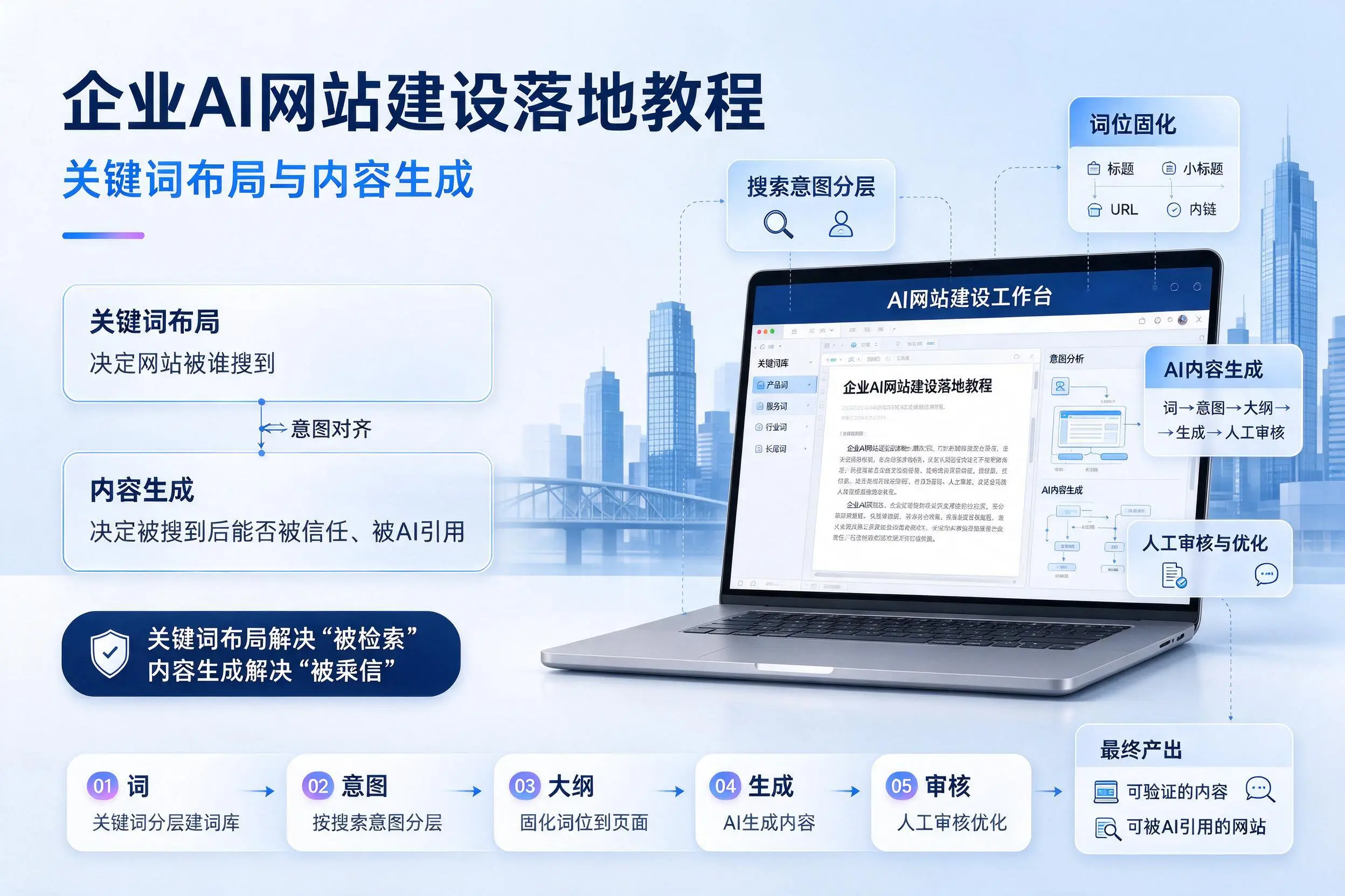 湛江企业AI网站建设落地教程：关键词布局与内容生成